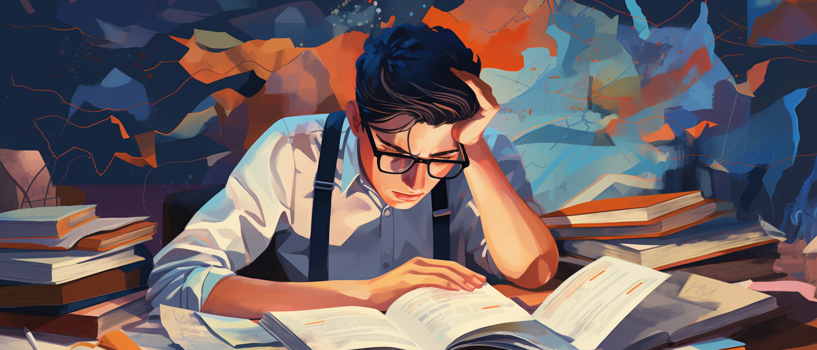 student writing a master's dissertation