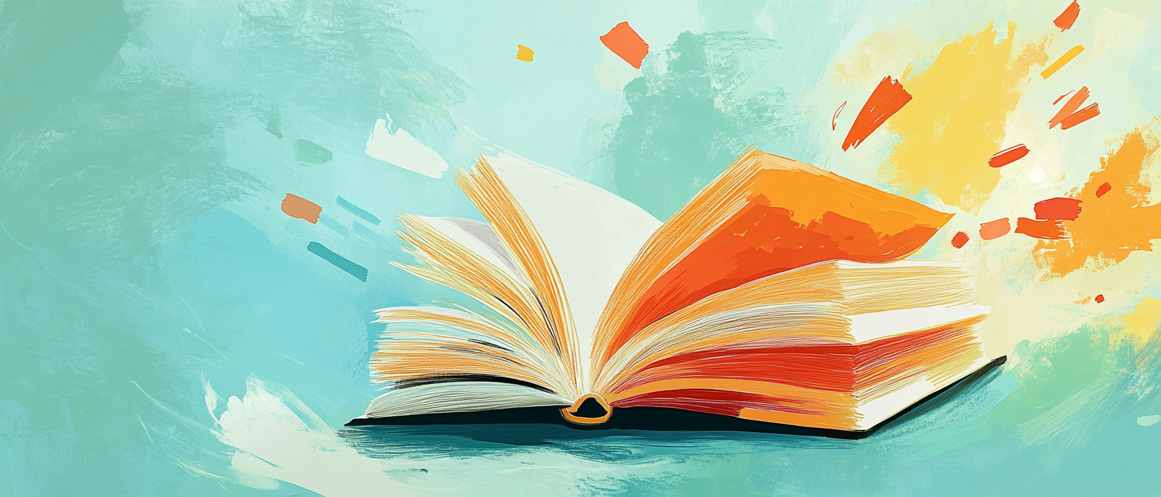 illustration of an open book