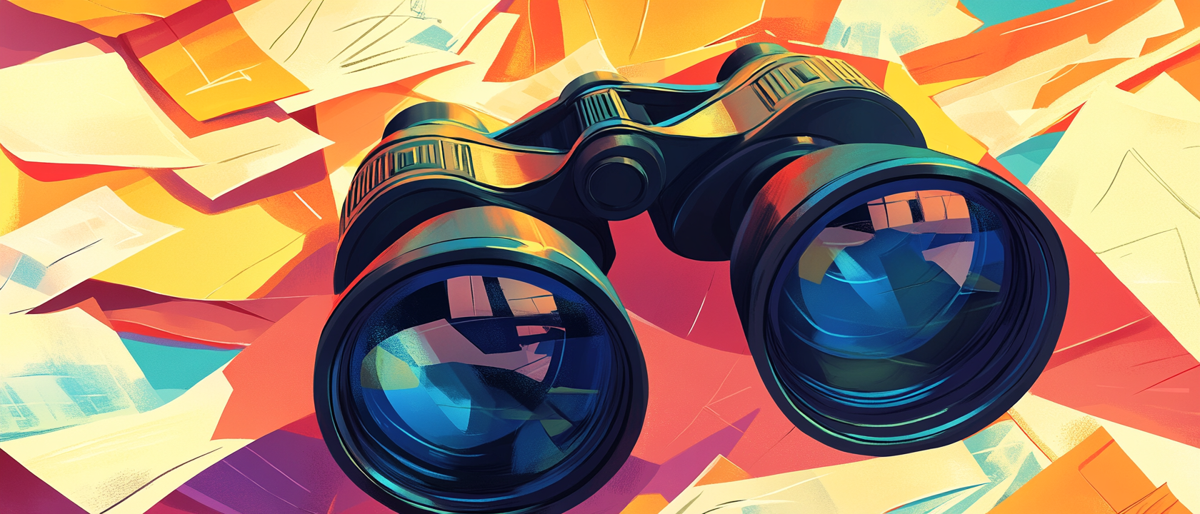 illustration of binoculars