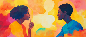 two person discussing