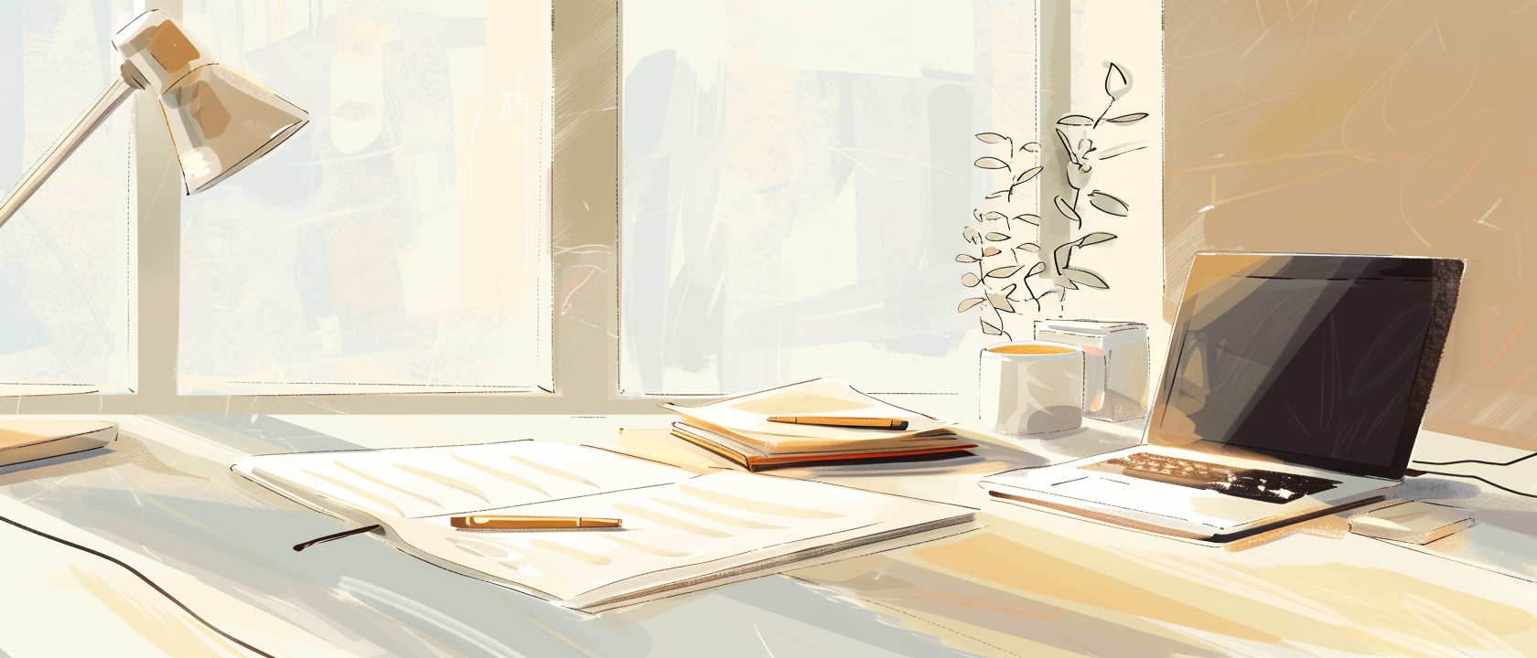 documents on a desk