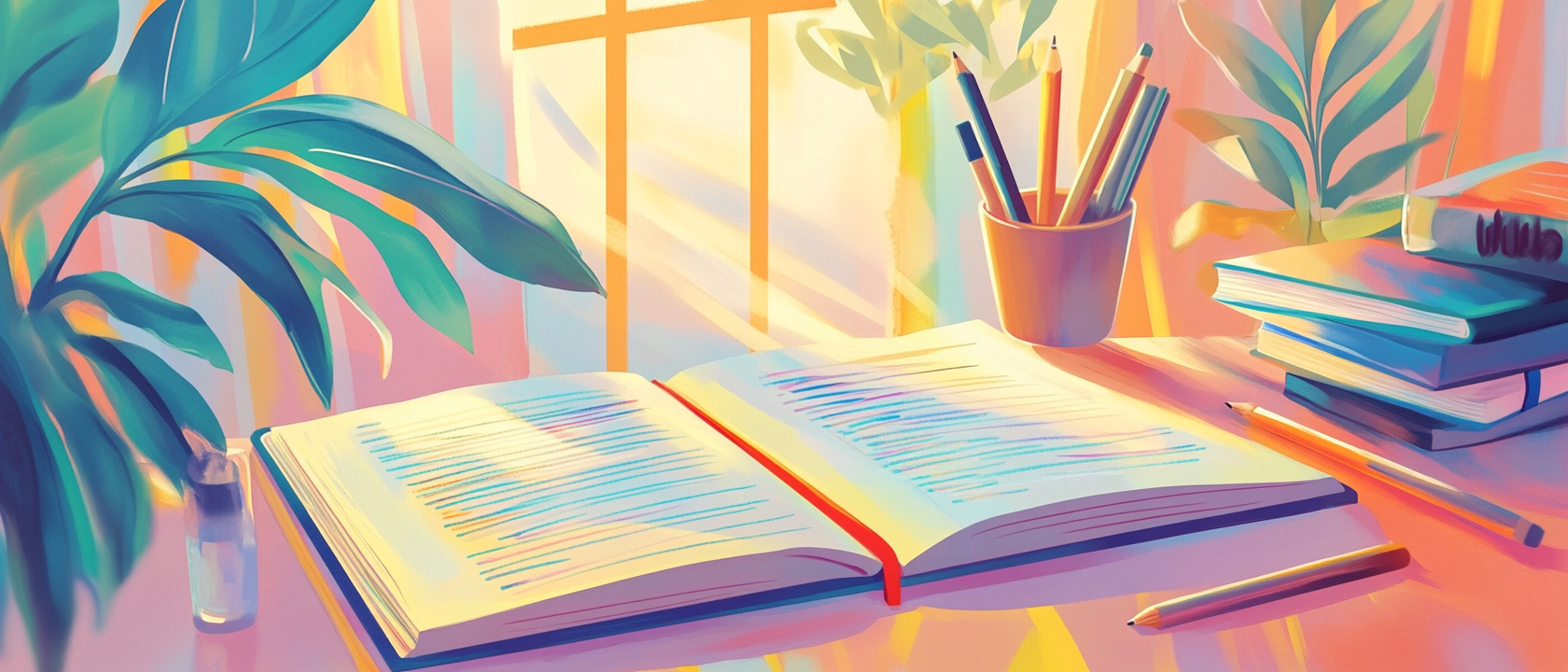 citations on a notebook