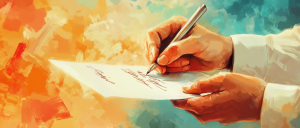 writing a letter