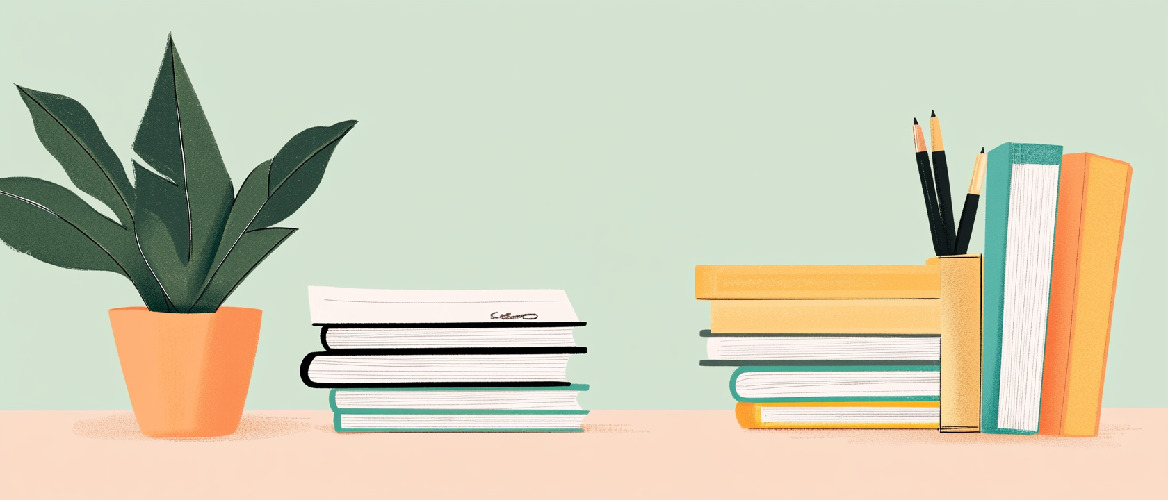 grammar books on a desk